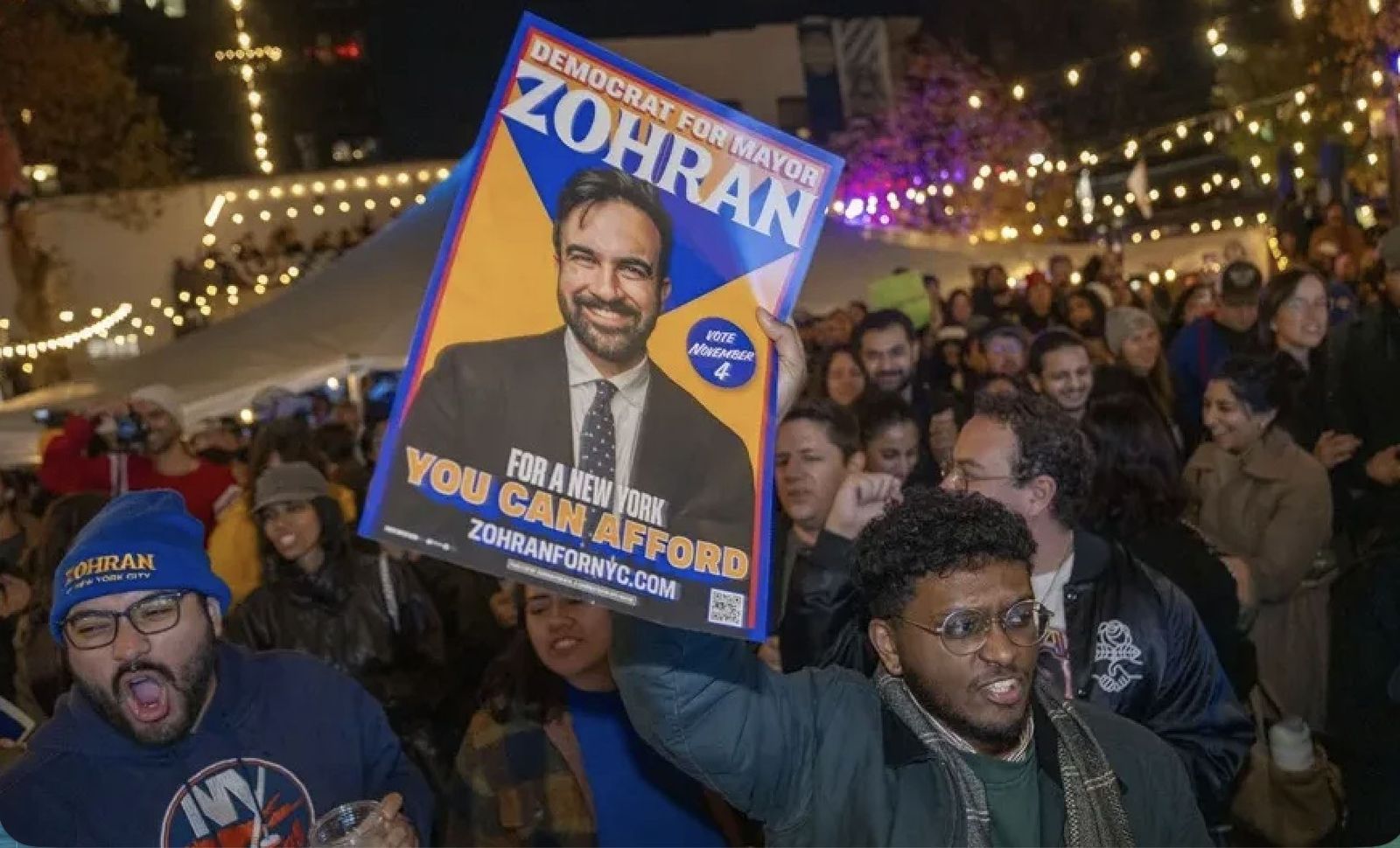 Seguidores de Zohran Mamdani