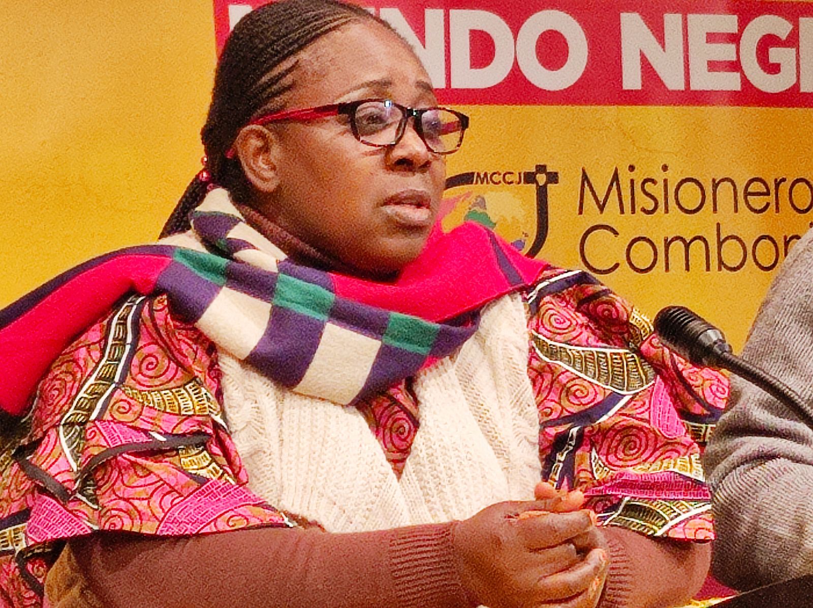 La abogada congoleña Yvette Mushigo