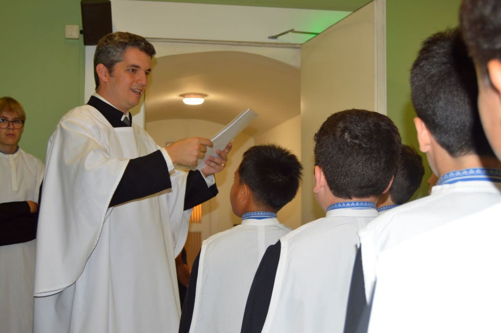 Pau Jorquera en la Escolanía de Montserrat