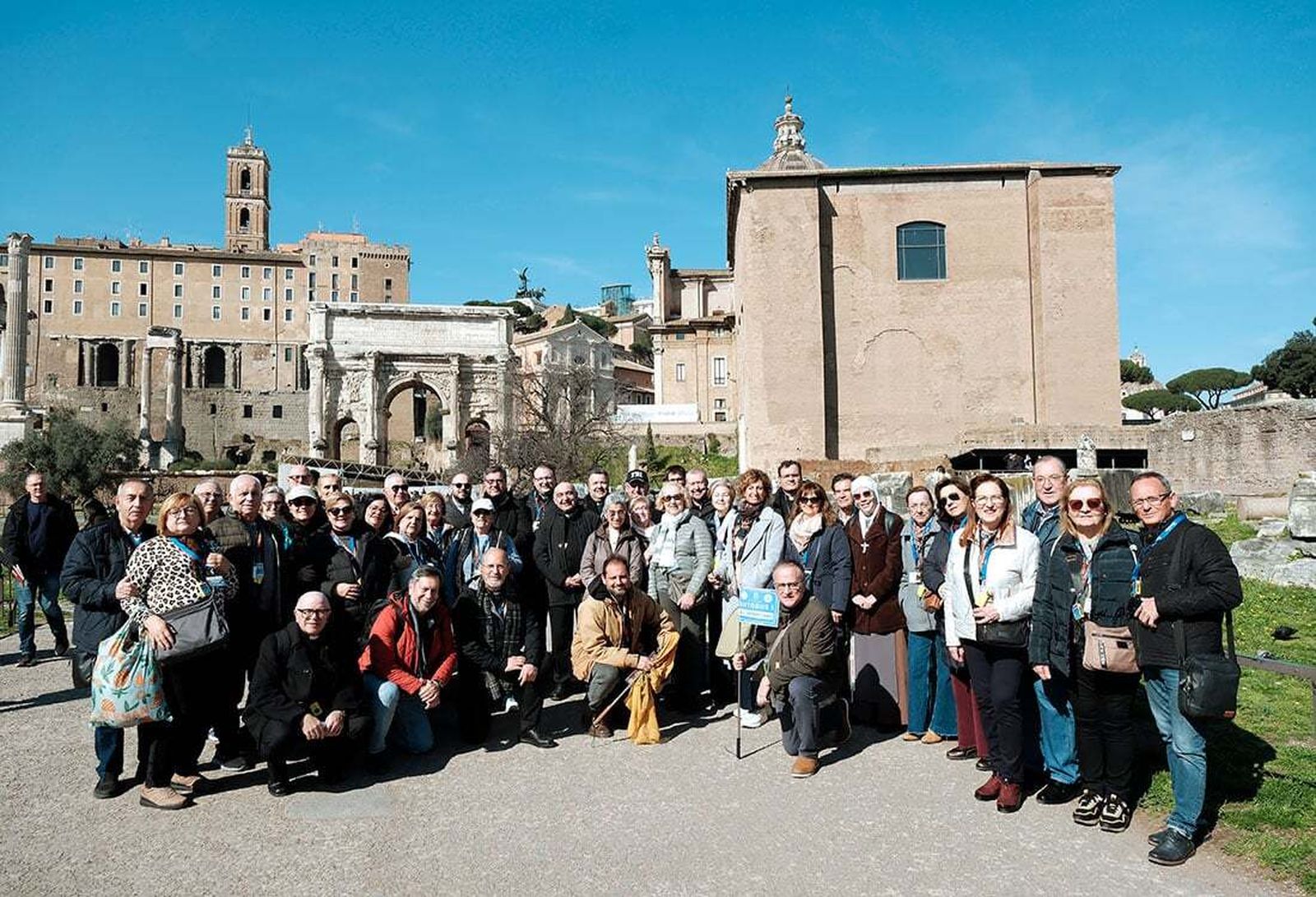 Visita de la peregrinación diocesana a la Roma antigua (V.Gutiérrez / AVAN)
