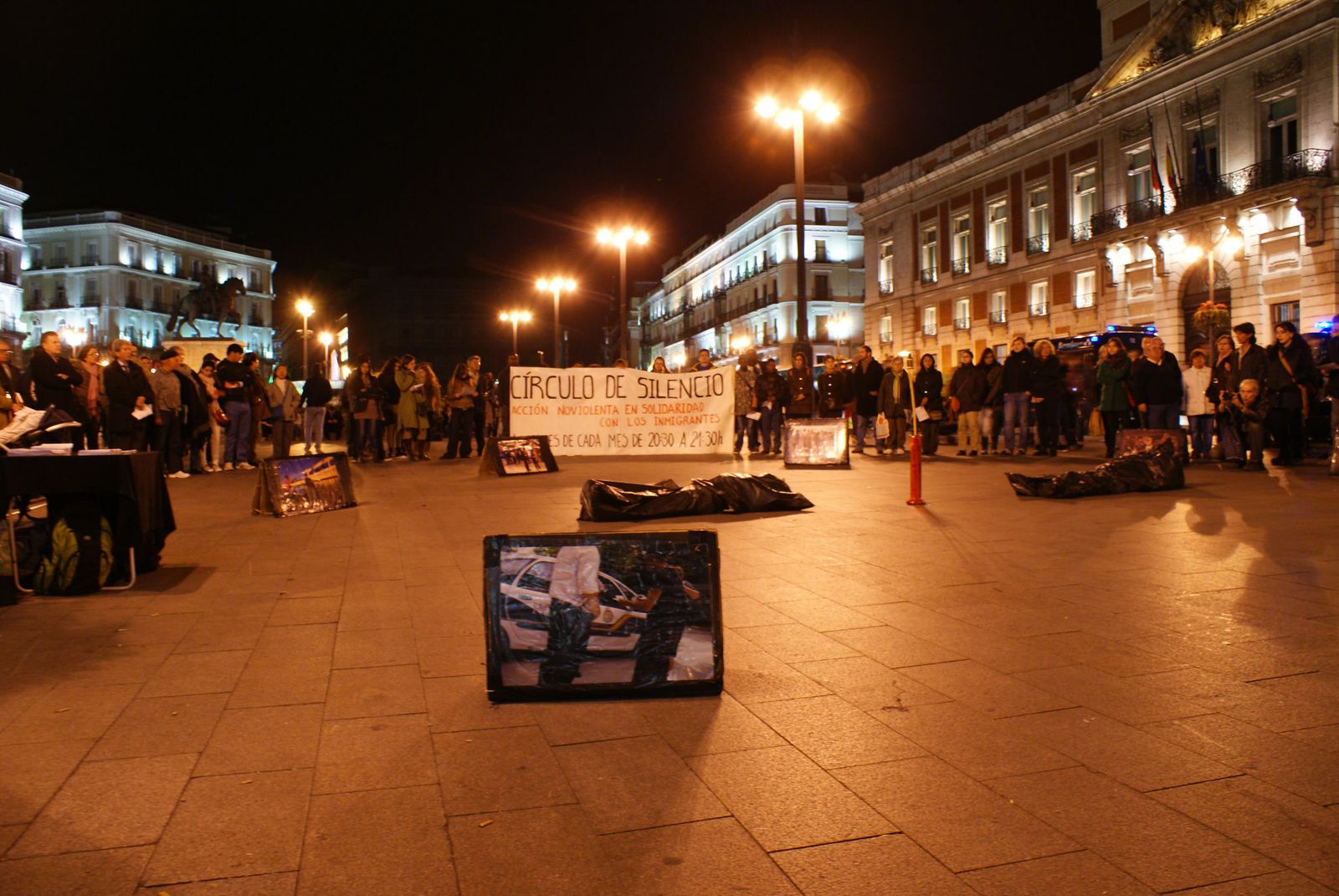 Círculo de Silencio en Madrid por los inmigrantes