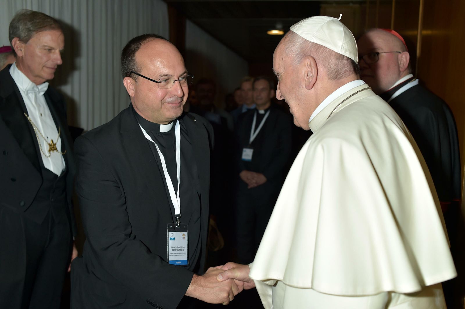 Manuel Barrios, Secretario General de la COMECE, con el Papa