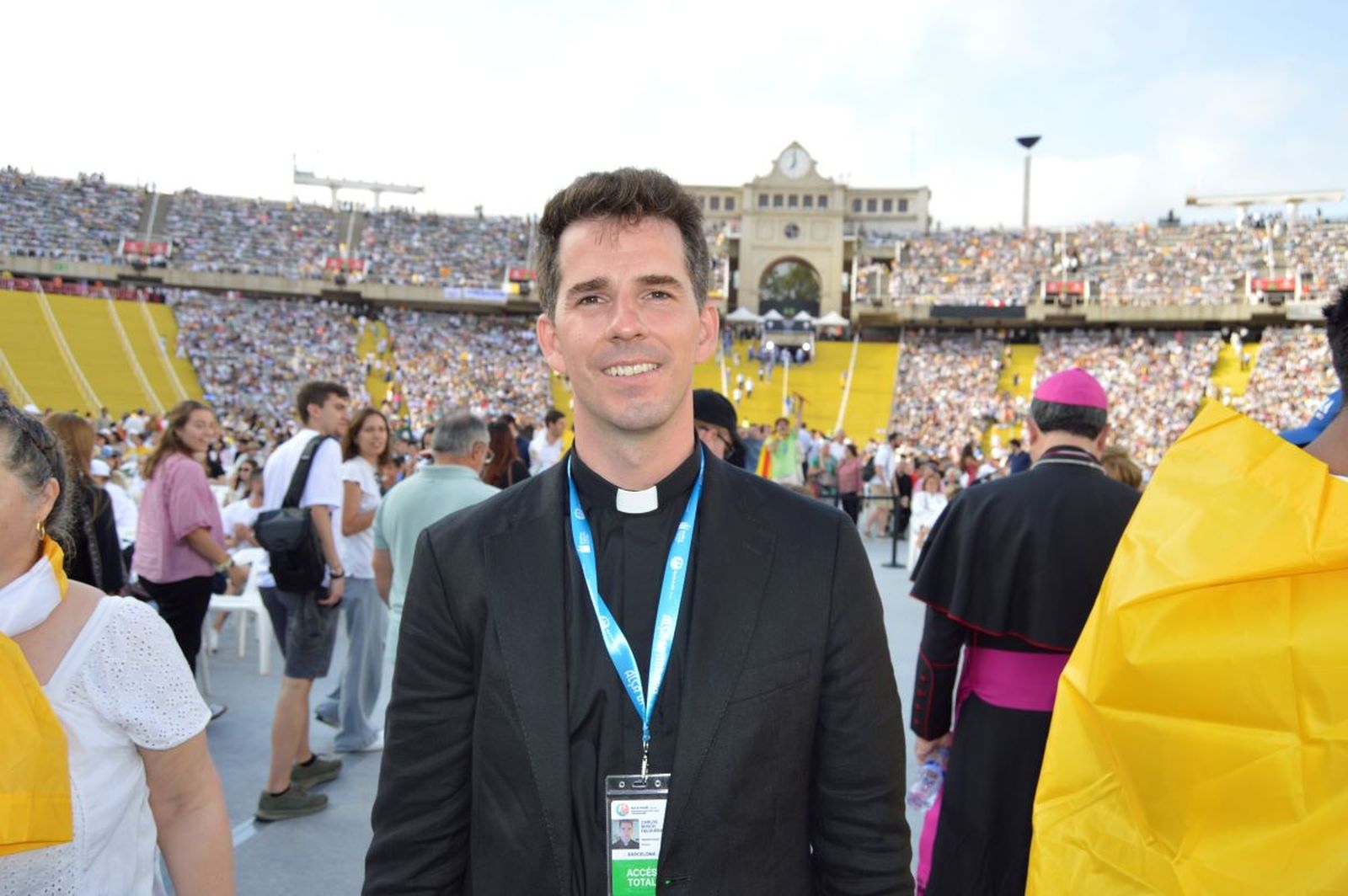 Carles Bosch, en el Estadi Olímpic.
