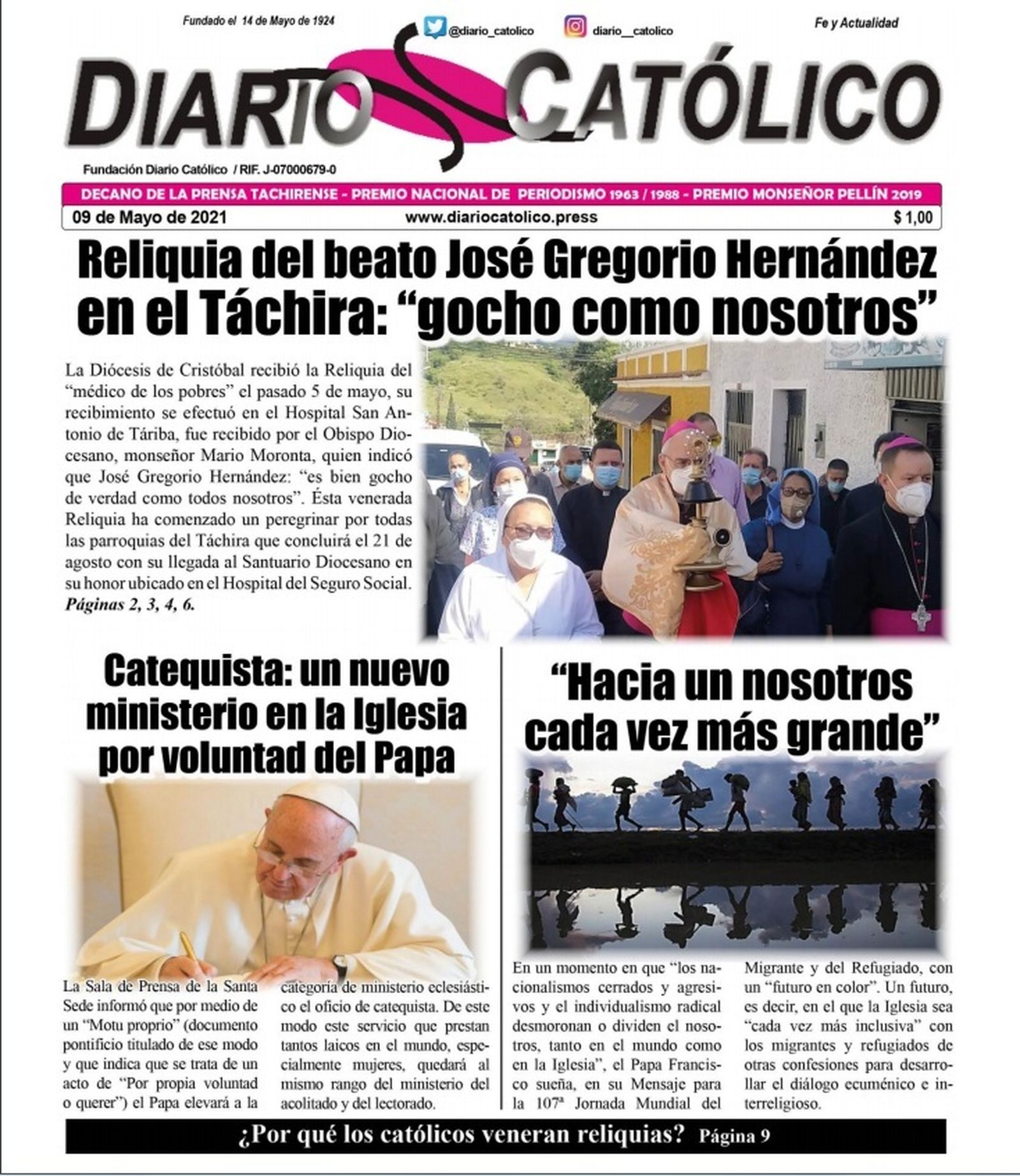 Portada Diario Católico 09-05-2021