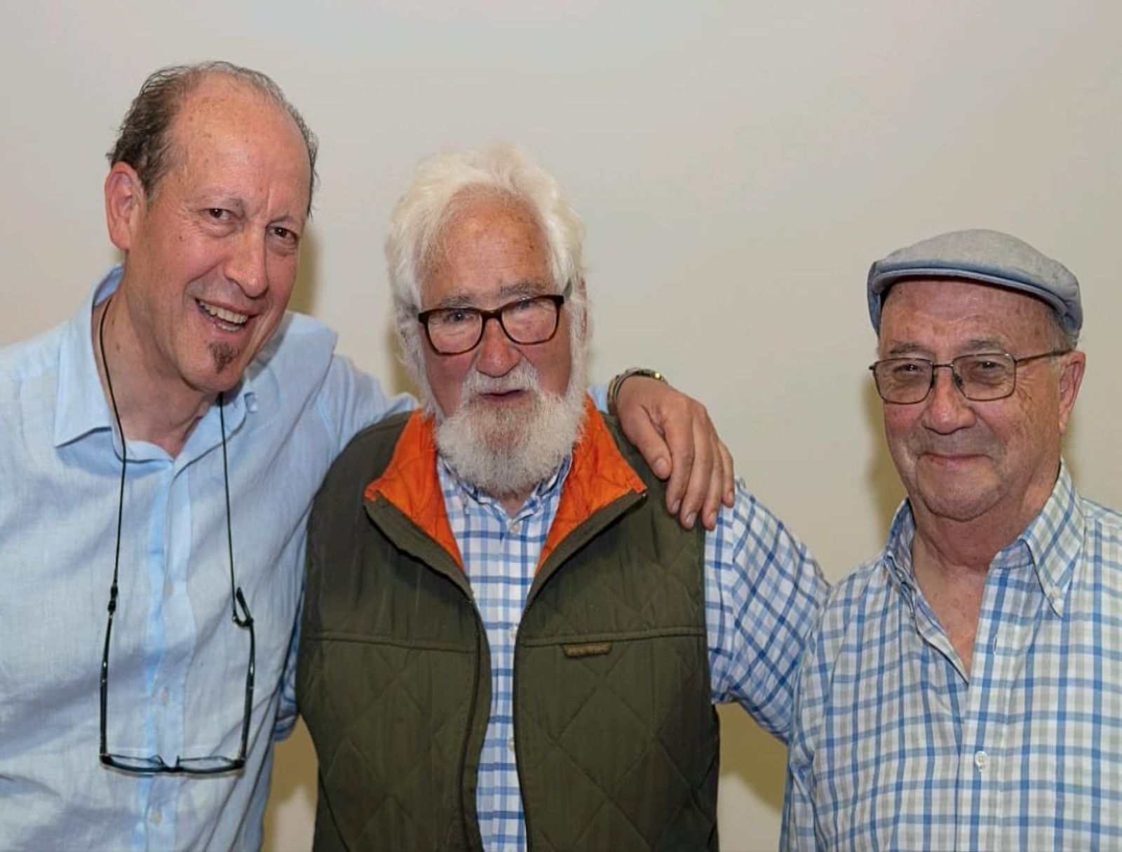 Julio Flor, Antonio Mijangos y Ernesto Bustio