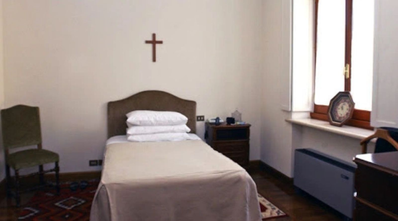 Una de las habitaciones de la Casa Santa Marta