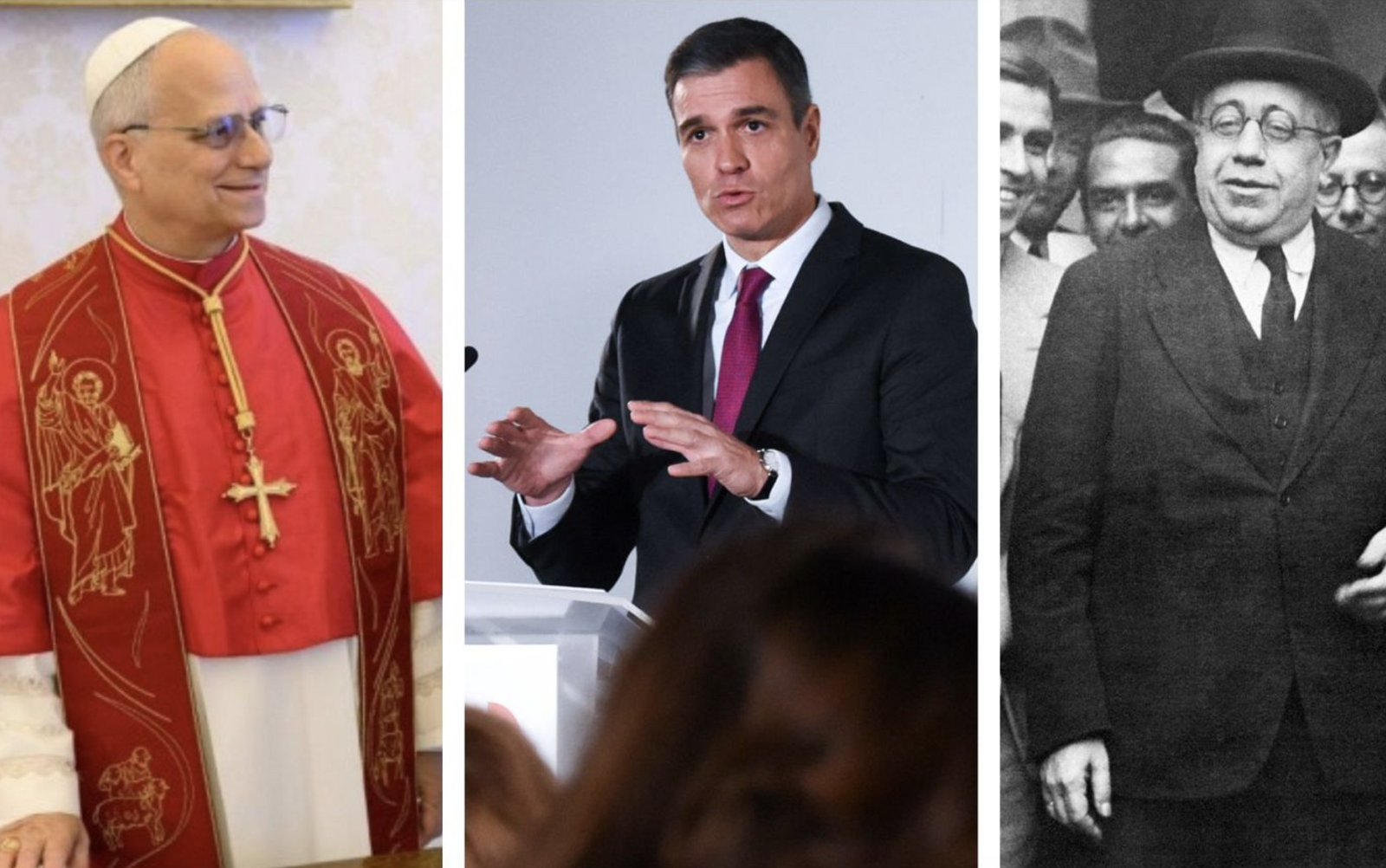 León XIV y los presidentes Sánchez y Azaña comparten formación agustiniana