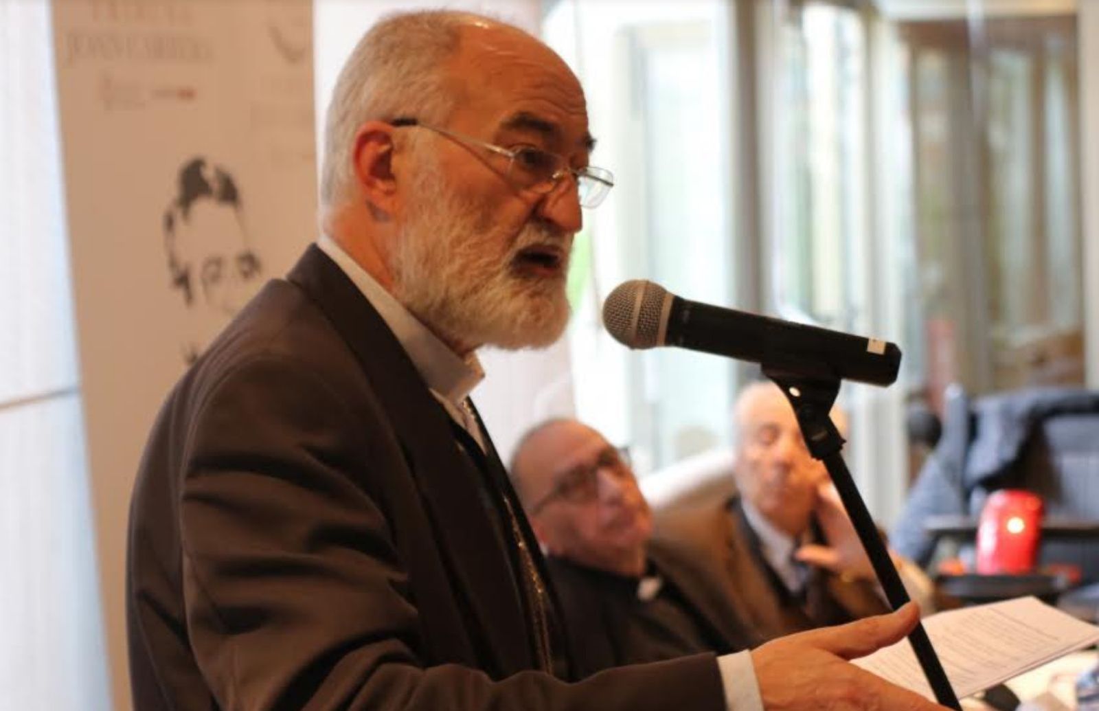 El cardenal Crsitóbal López en la Tribuna Joan Carrera