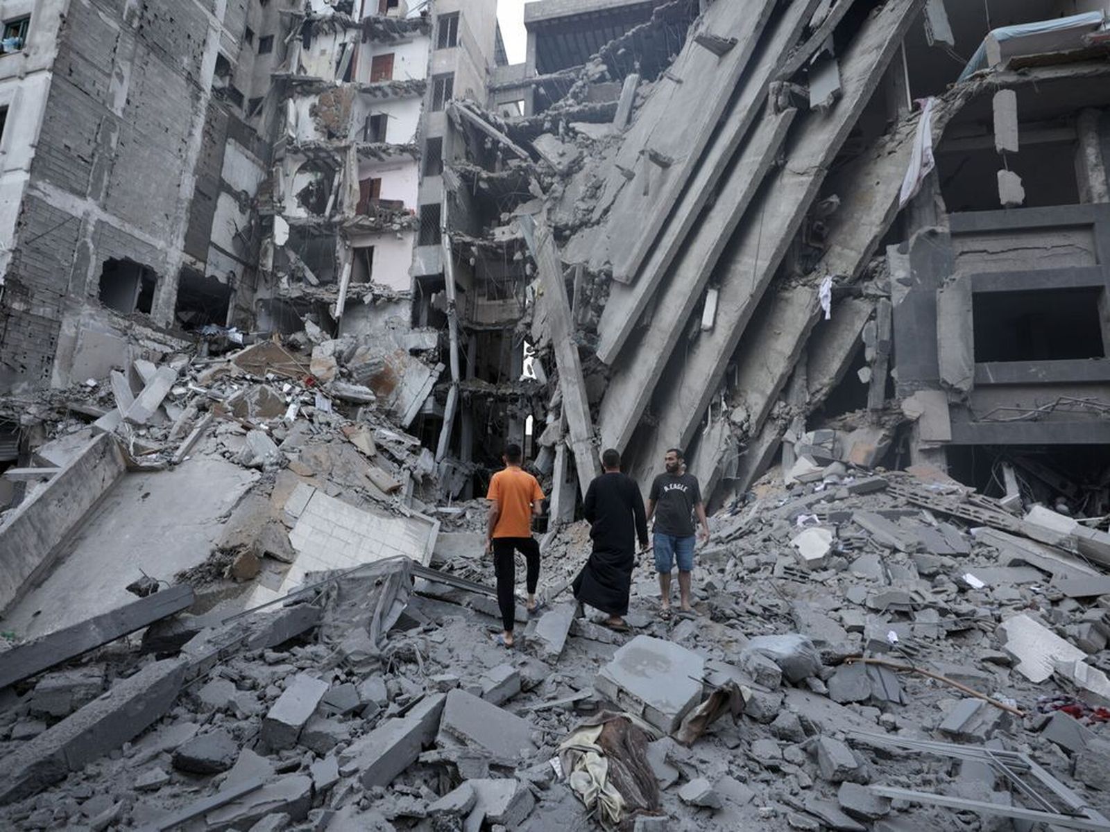 Una de las zonas bombardeadas por Israel en Gaza