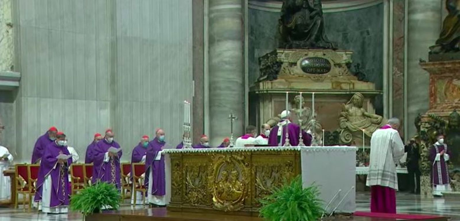 Altar de San Pedro en este Miércoles de Ceniza