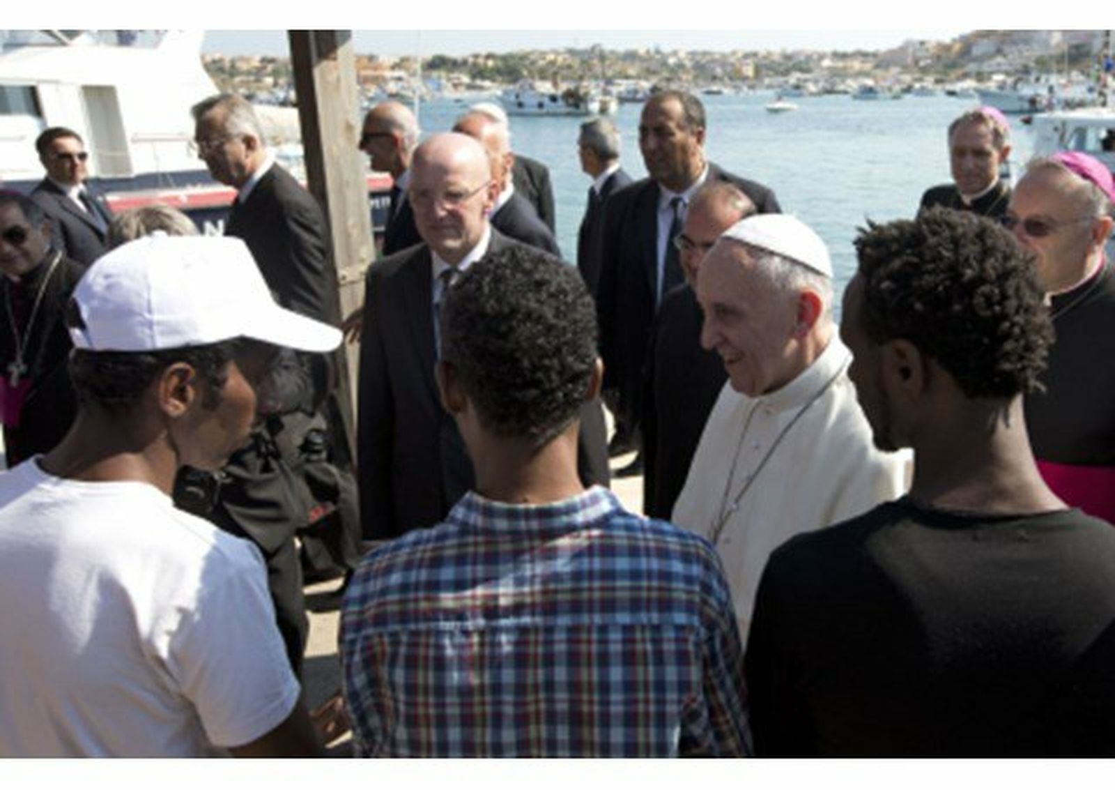 Francisco, en Lampedusa