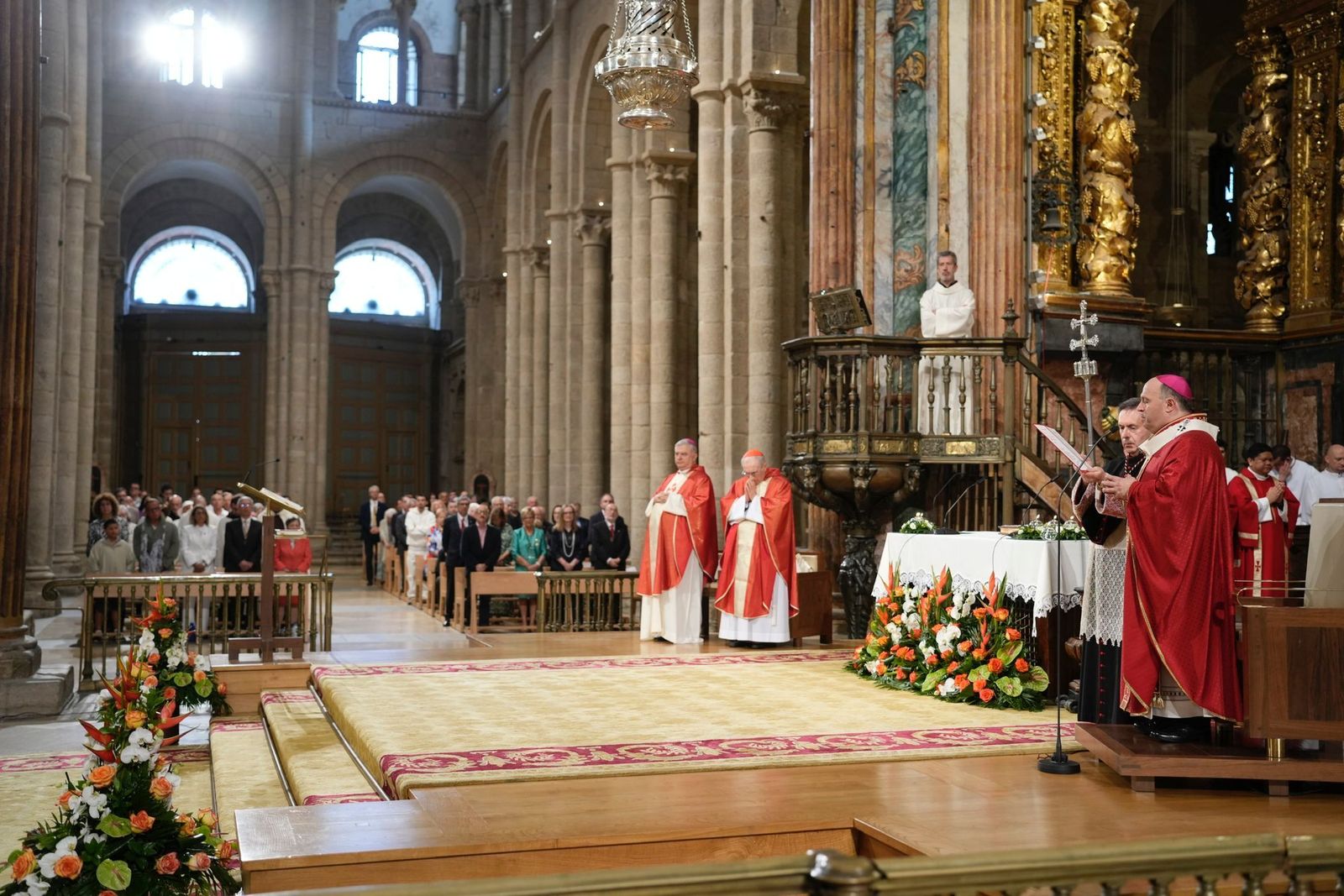 Francisco Prieto, en la misa de Santiago