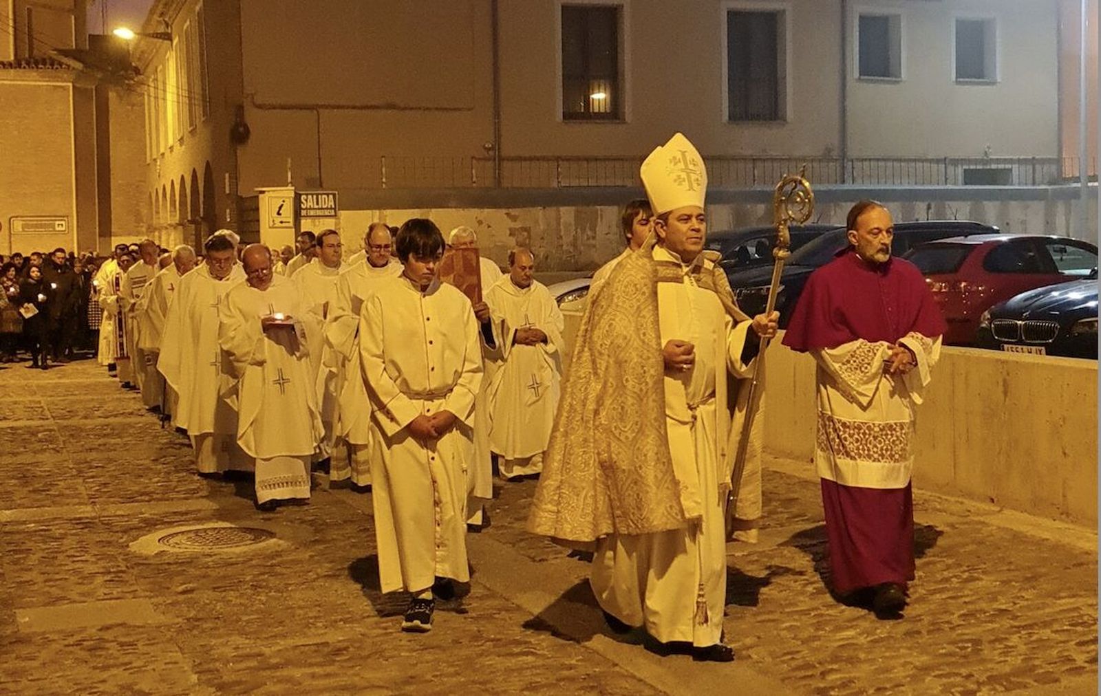 Llegada del obispo Rebollo para Inauguración Jubileo 2025