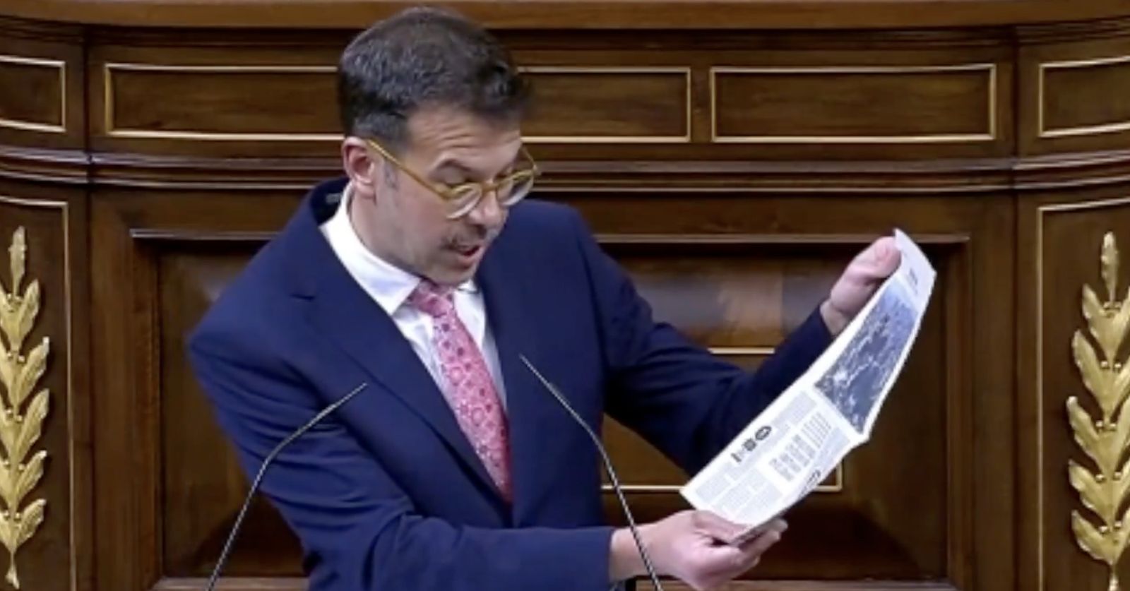Amador Marqués, en el Congreso, ayer