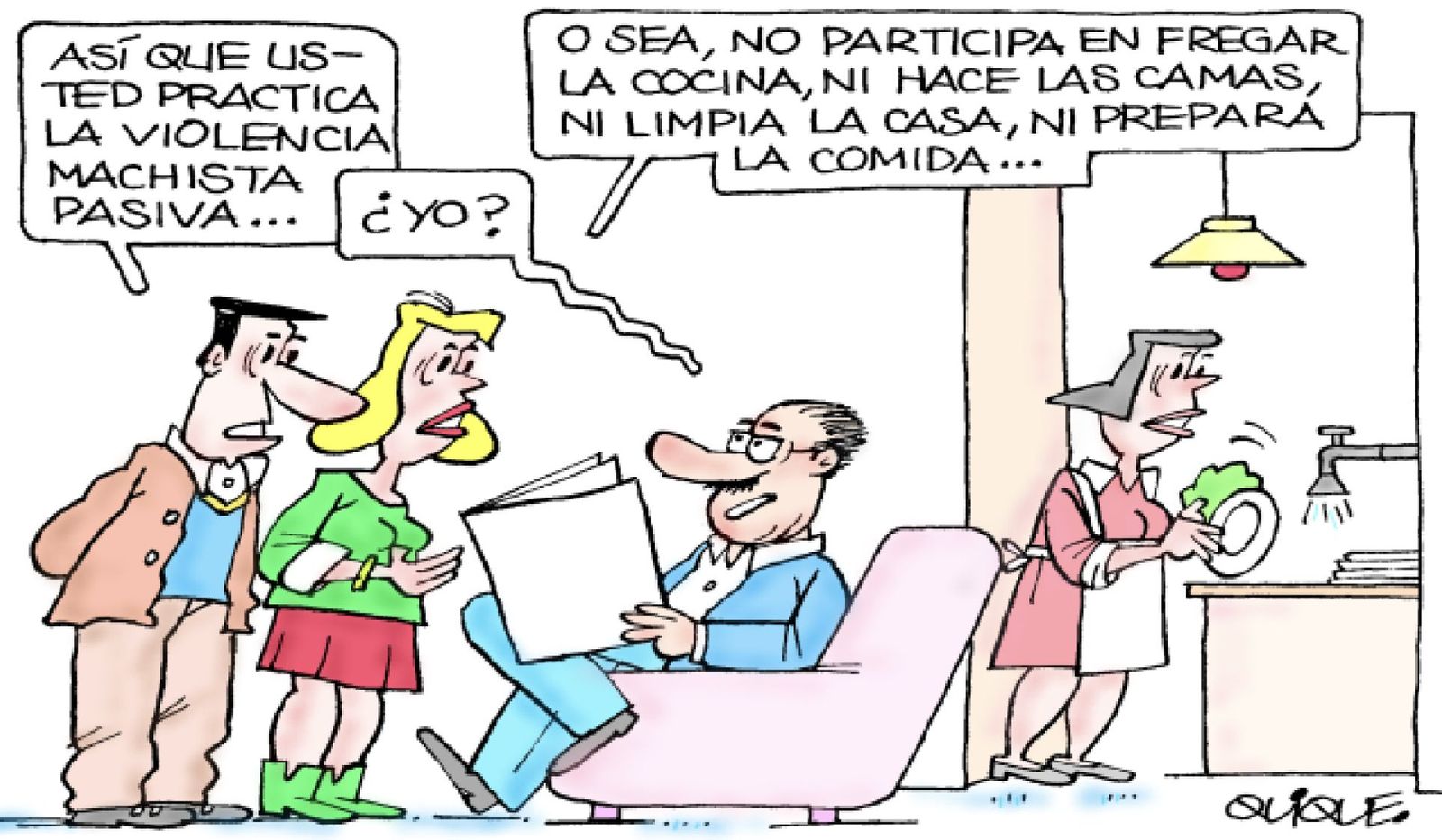 Violencia machista pasiva