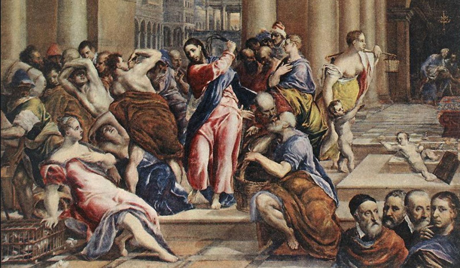 Mercaderes en el templo