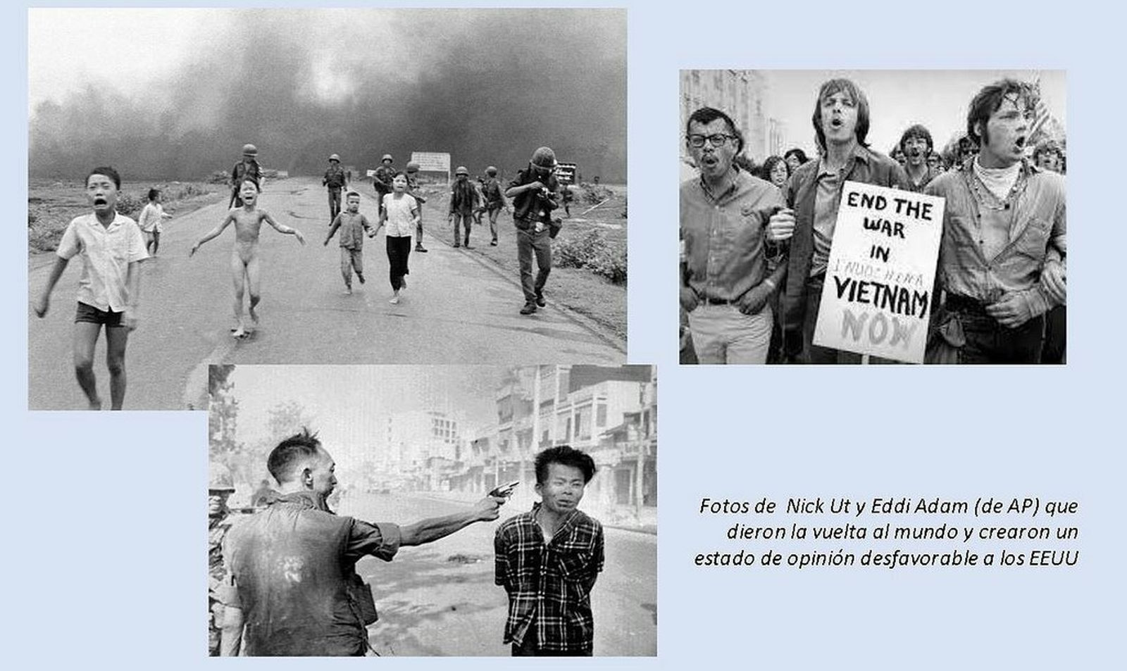 Protestas por los horrores de la guerra en Vietnam