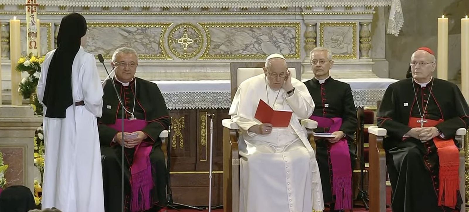 La hermana Krizstine, con el Papa