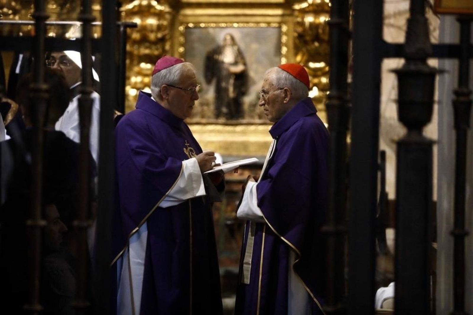 Rouco, junto a Reig, en el funeral del obispo de Zamora