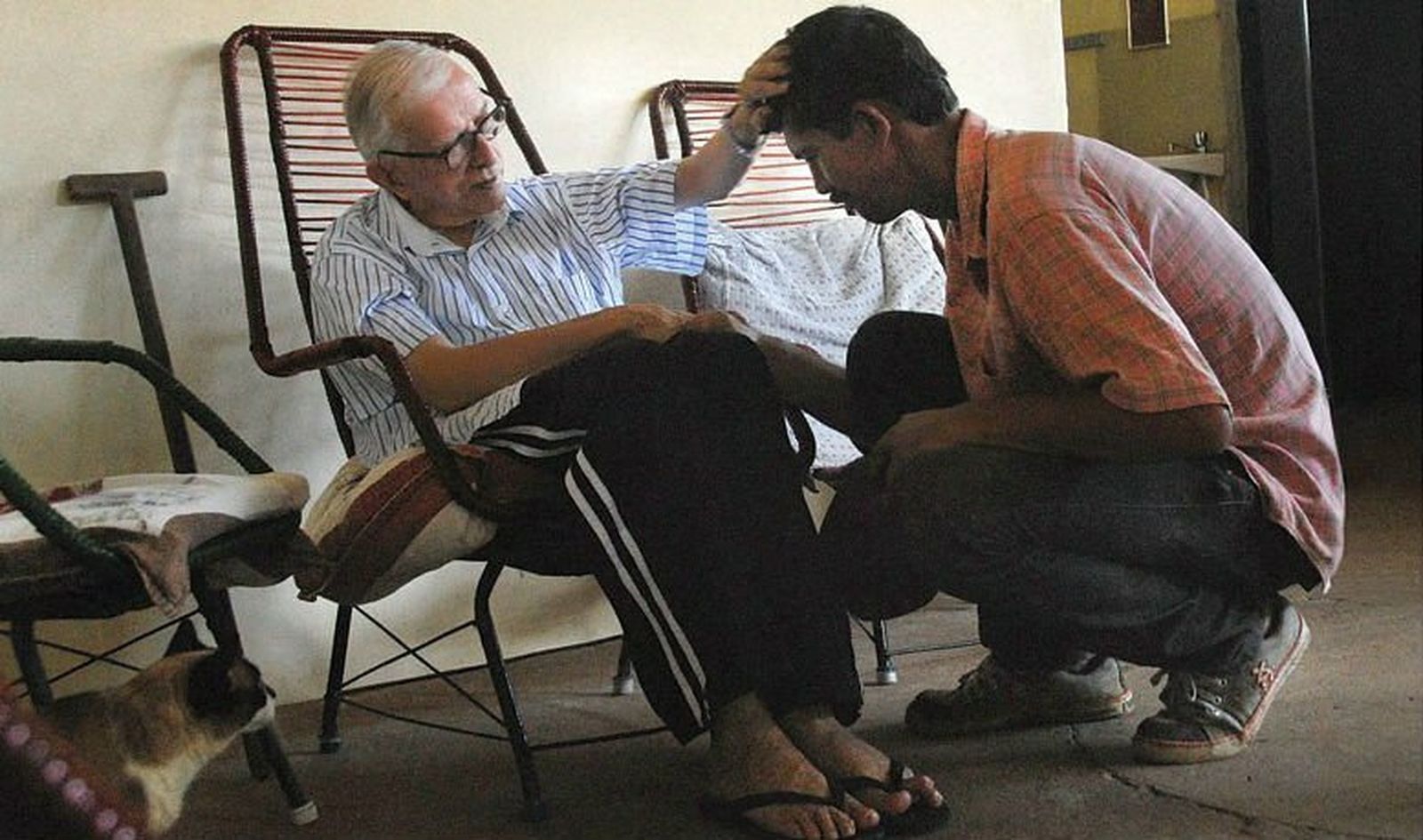 Casaldáliga y un campesino