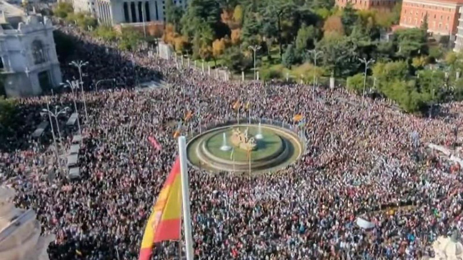 Panorámica de la manifestación contra la privatización de la sanidad en Madrid