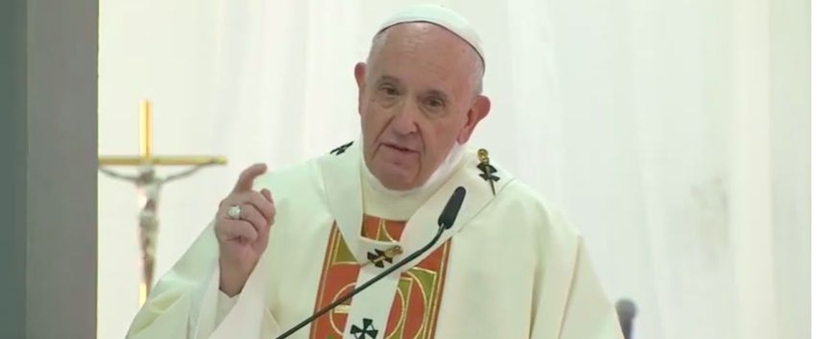 El Papa, durante su homilía en la cárcel