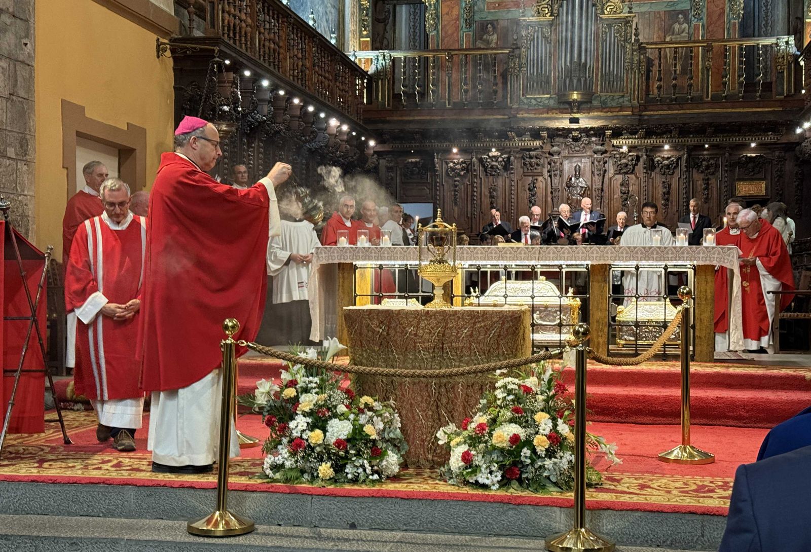 Despedida del Santo Cáliz. Catedral de Jaca.