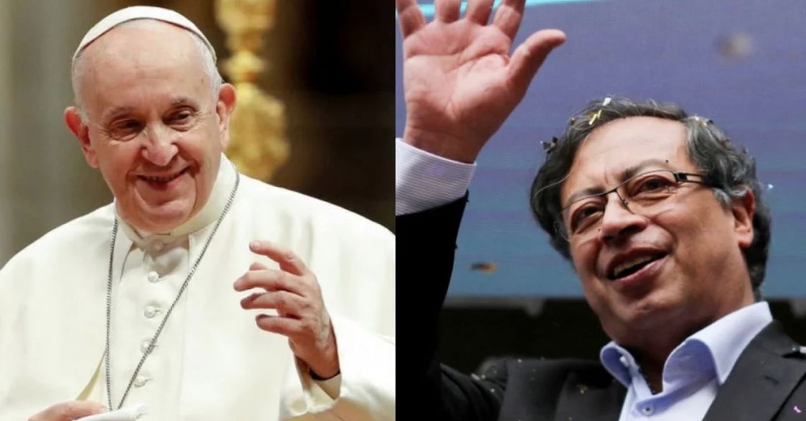 El Papa y Gustavo Petro