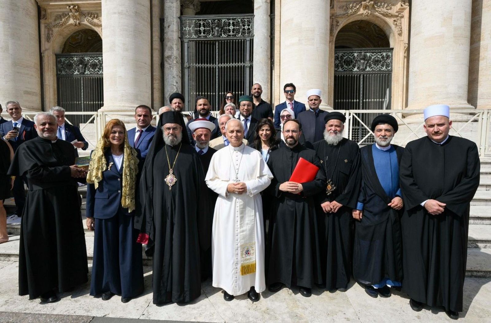 El Papa con representantes de la "Plataforma Interreligiosa para el Diálogo y la Cooperación en el Mundo Árabe"
