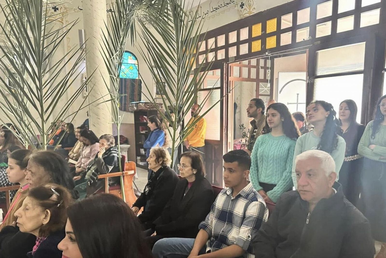 Celebración del Domingo de Ramos en la parroquia de la Sagrada Familia de Gaza