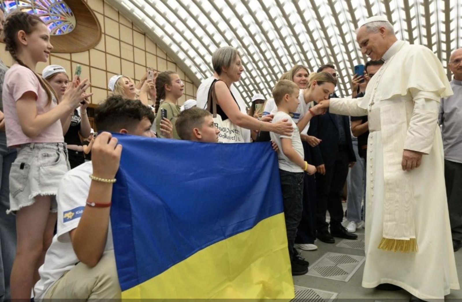 El Papa  a los niños ucranianos