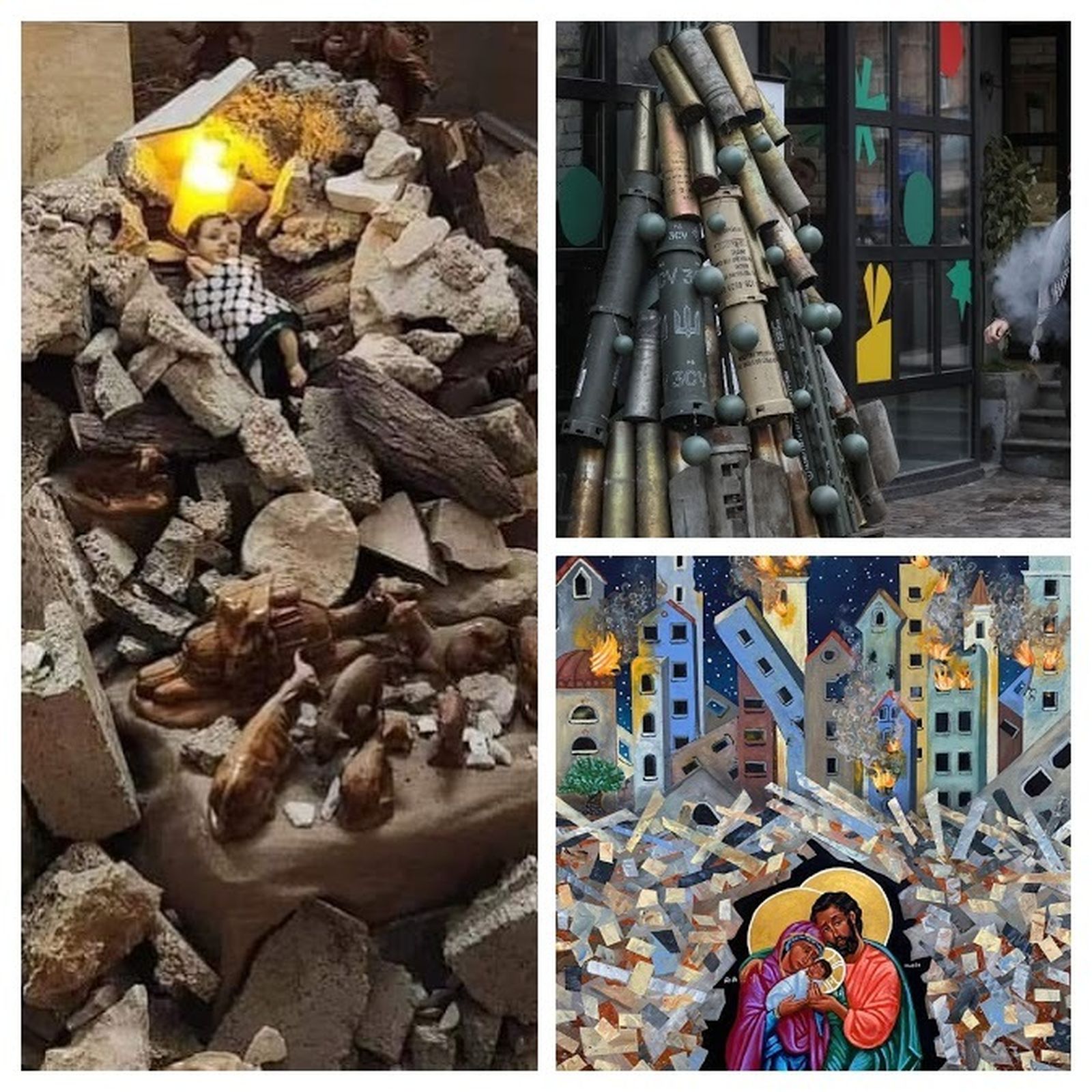 Collage de la Navidad en el mundo