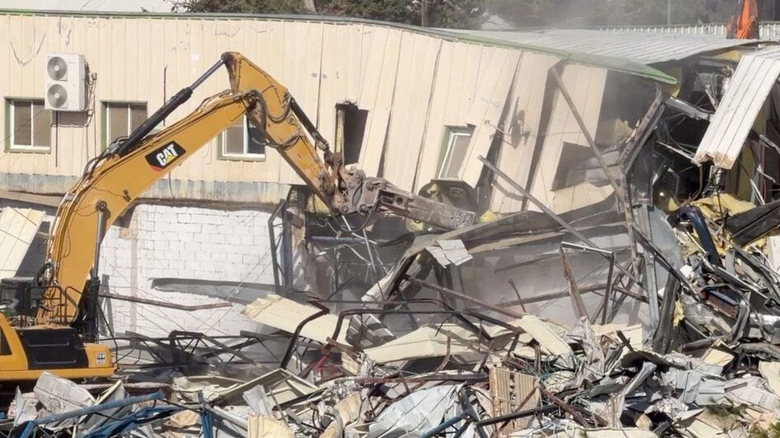 Derribo de edificios de la UNRWA en Jerusalén