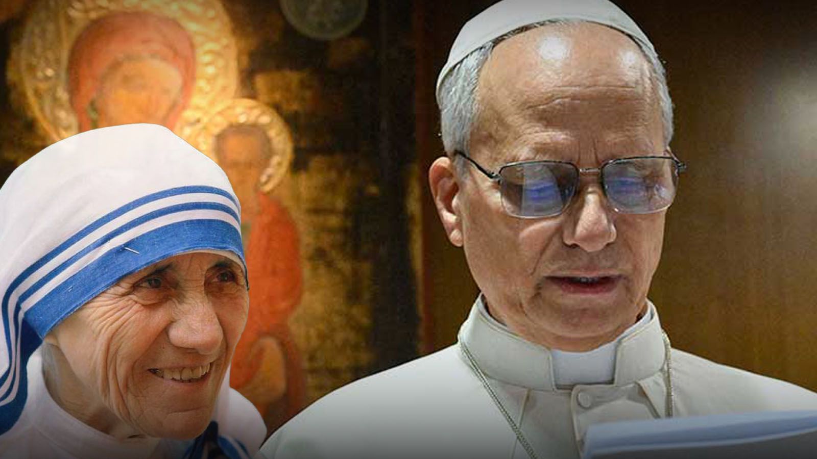 Leon XIV y madre Teresa