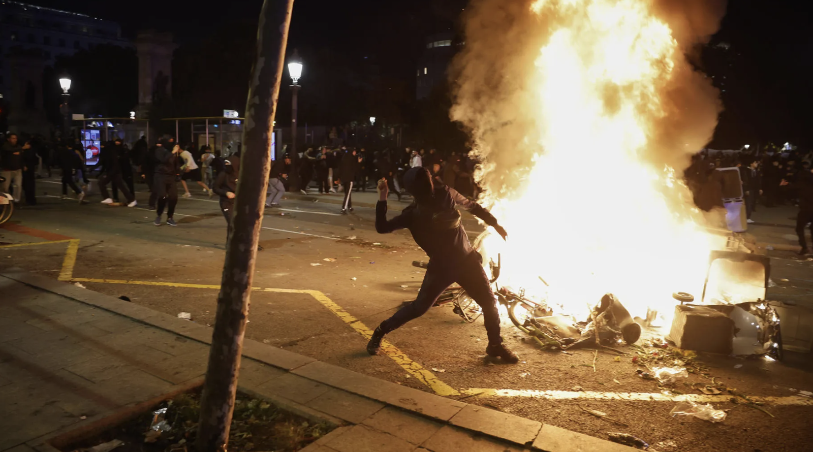 Disturbios en Barcelona