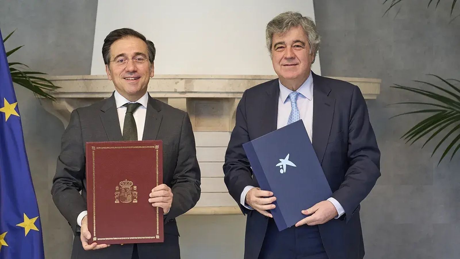 José Manuel Albares y Josep Maria Coronas