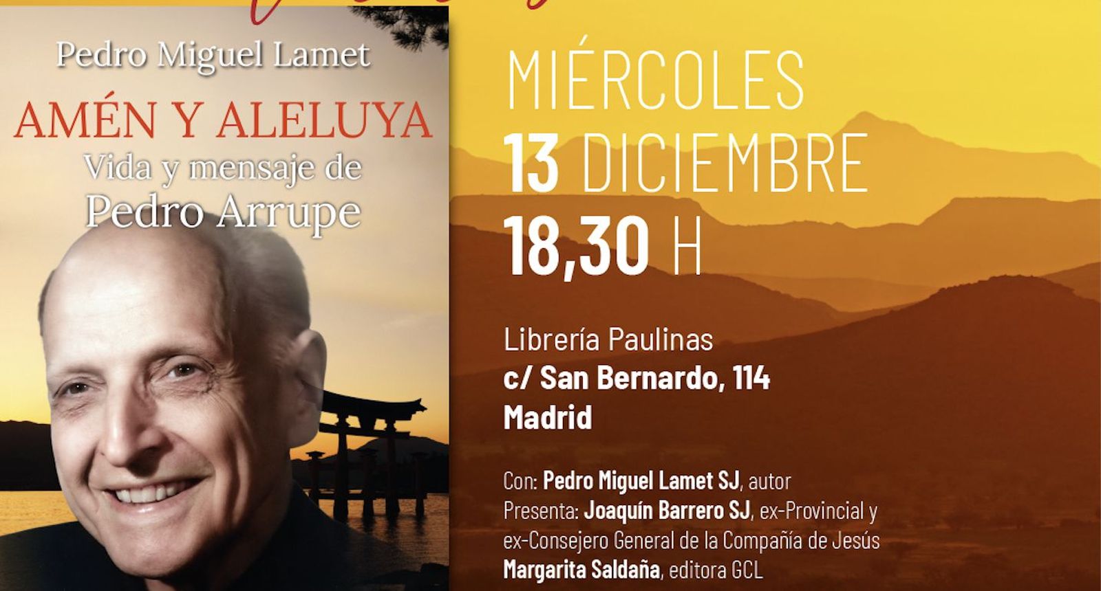Presentación del libro de Pedro Miguel Lamet sobre el P. Arrupe
