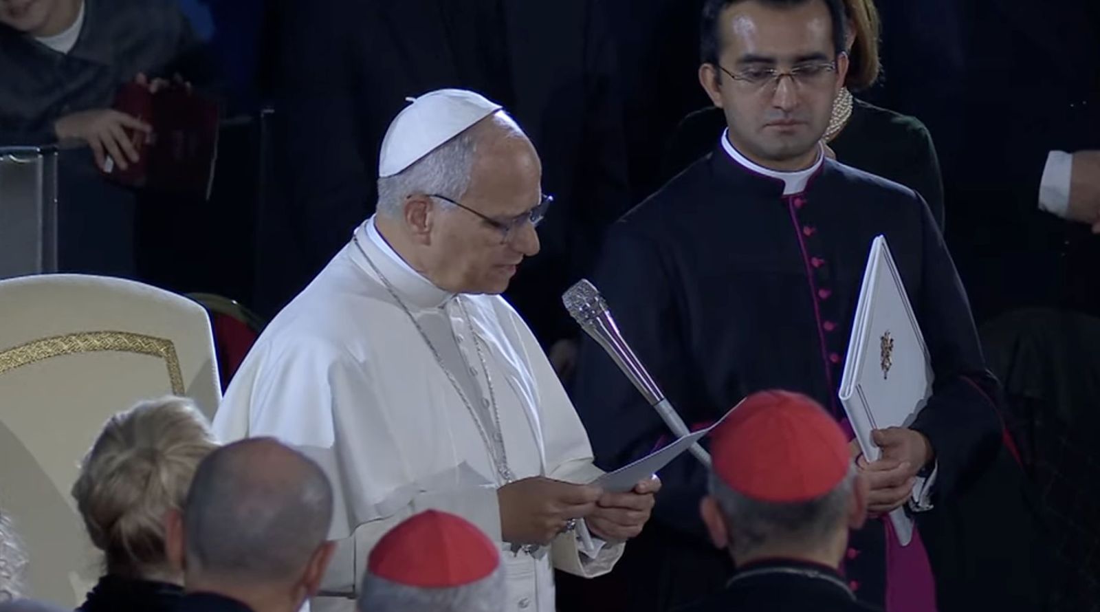 El Papa tras el concierto