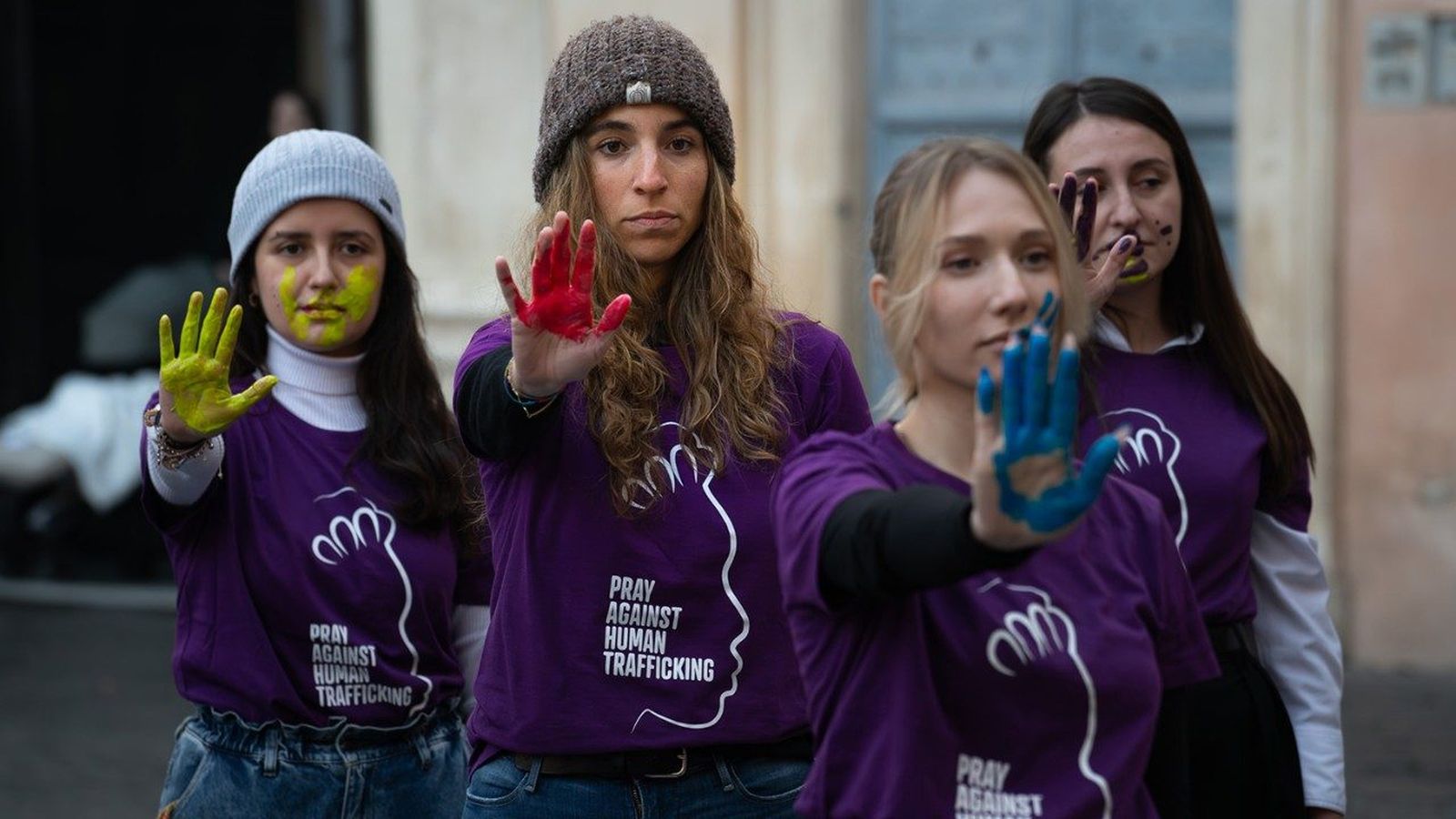 Flashmob contra la trata de personas en Roma 2025