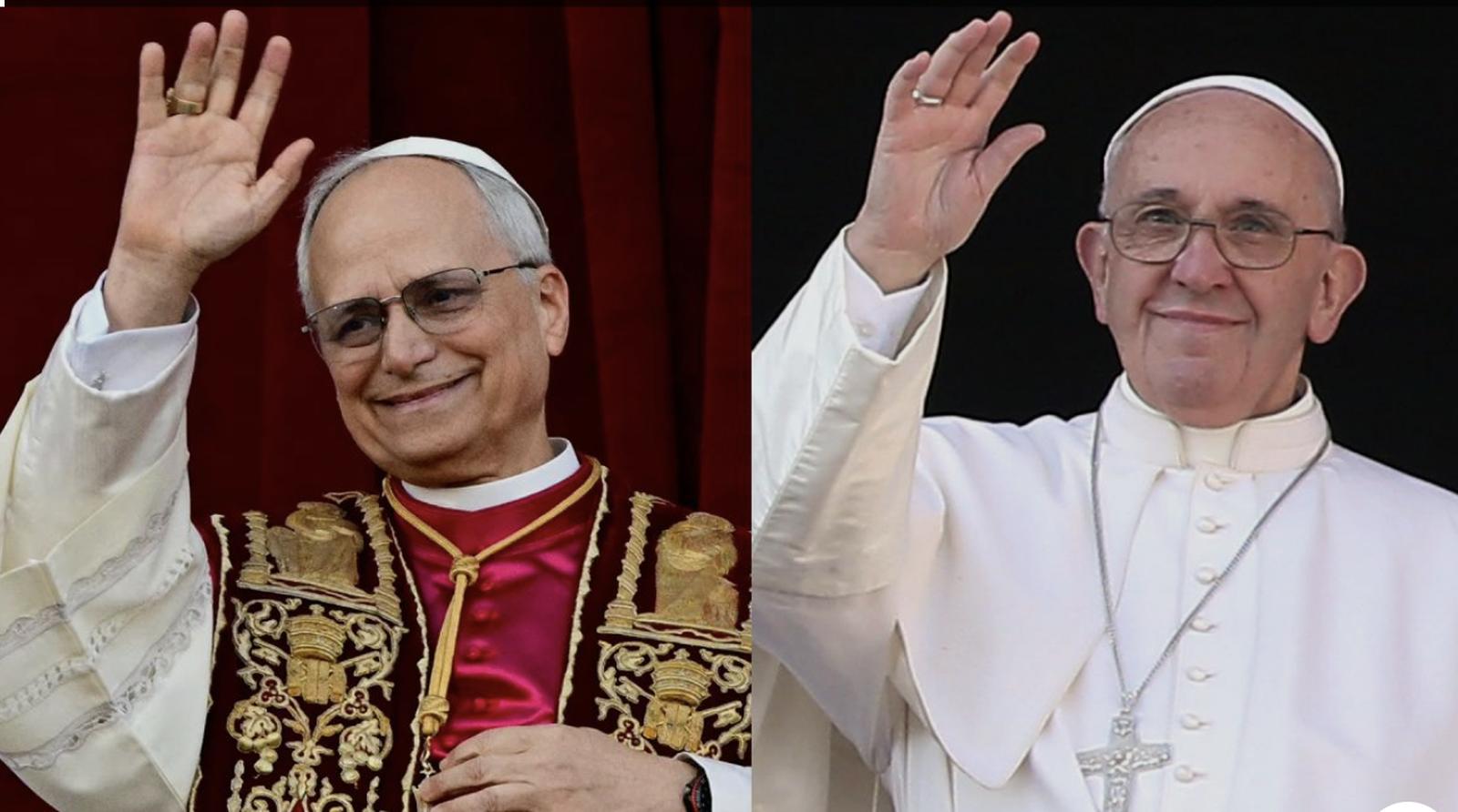 León XIV y Francisco