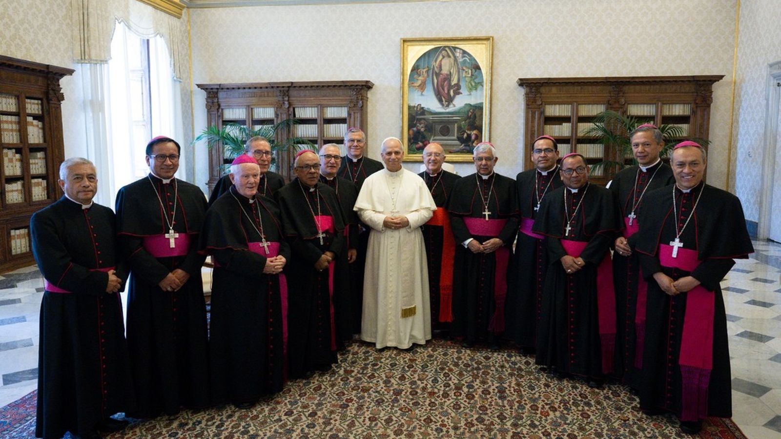 Obispos peruanos y el Papa León XIV