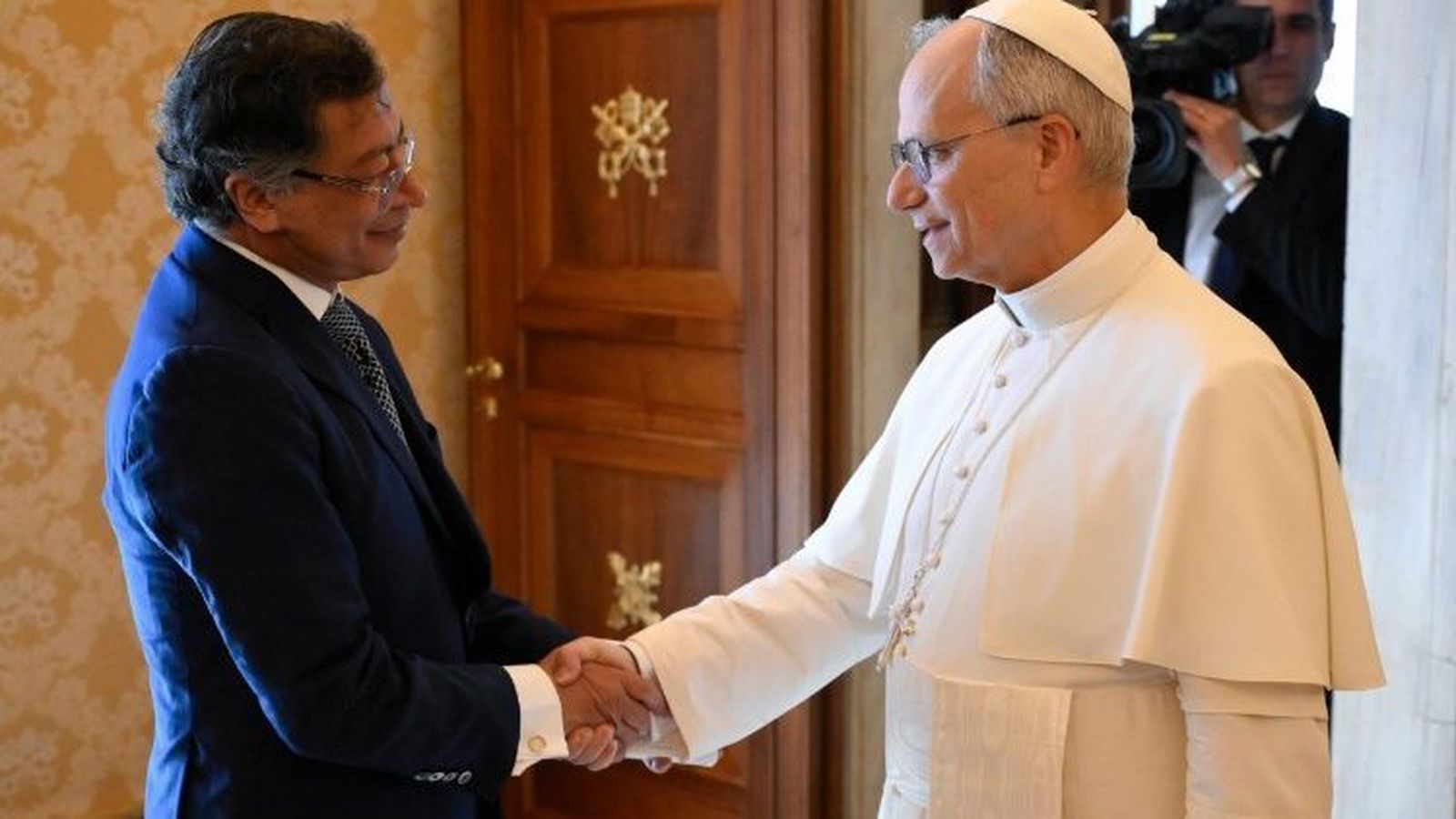 Francisco, con Gustavo Petro