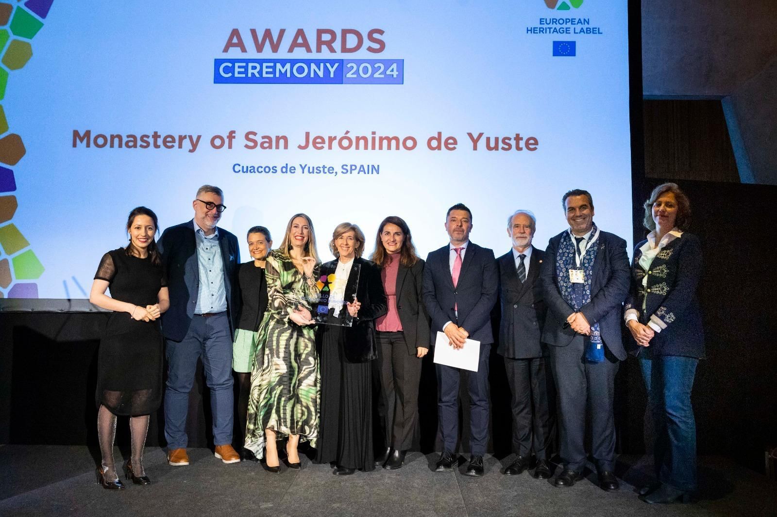 Entrega al Monasterio de Yuste del Sello de Patrimonio Europeo