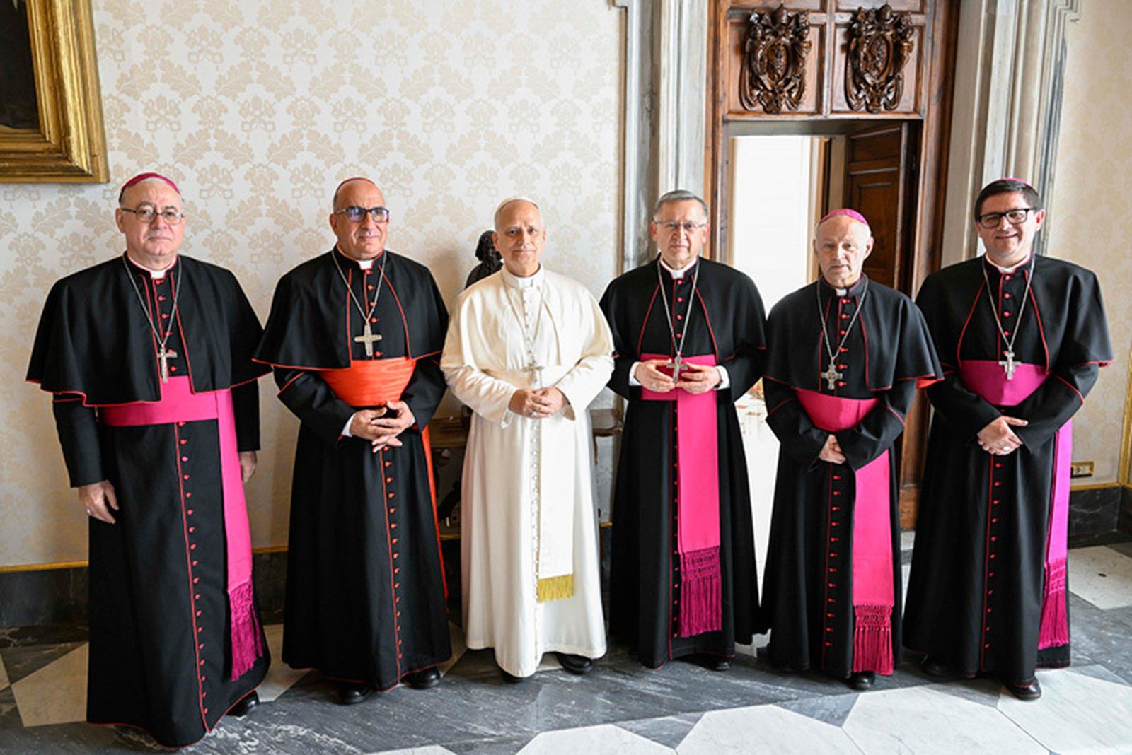 Obispos chilenos con León XIV