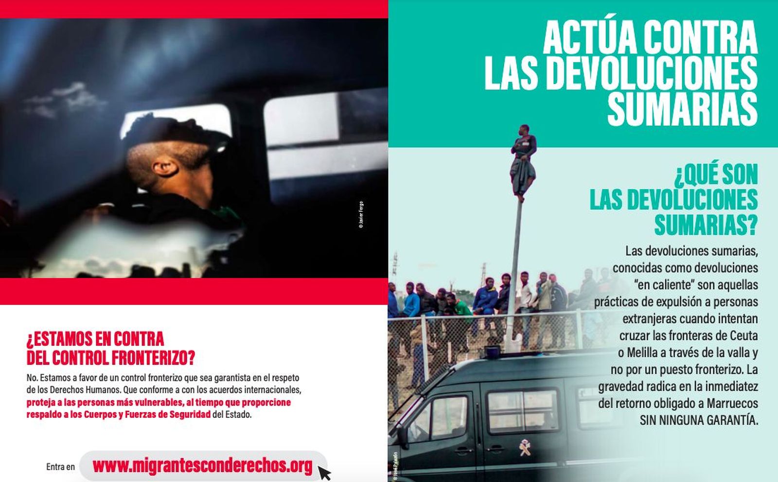 Migrantes con Derechos, contra las devoluciones sumarias