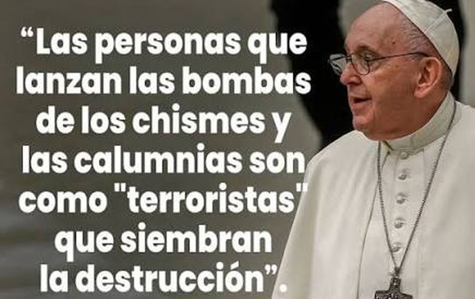 Papa Francisco, los chismes en el clero
