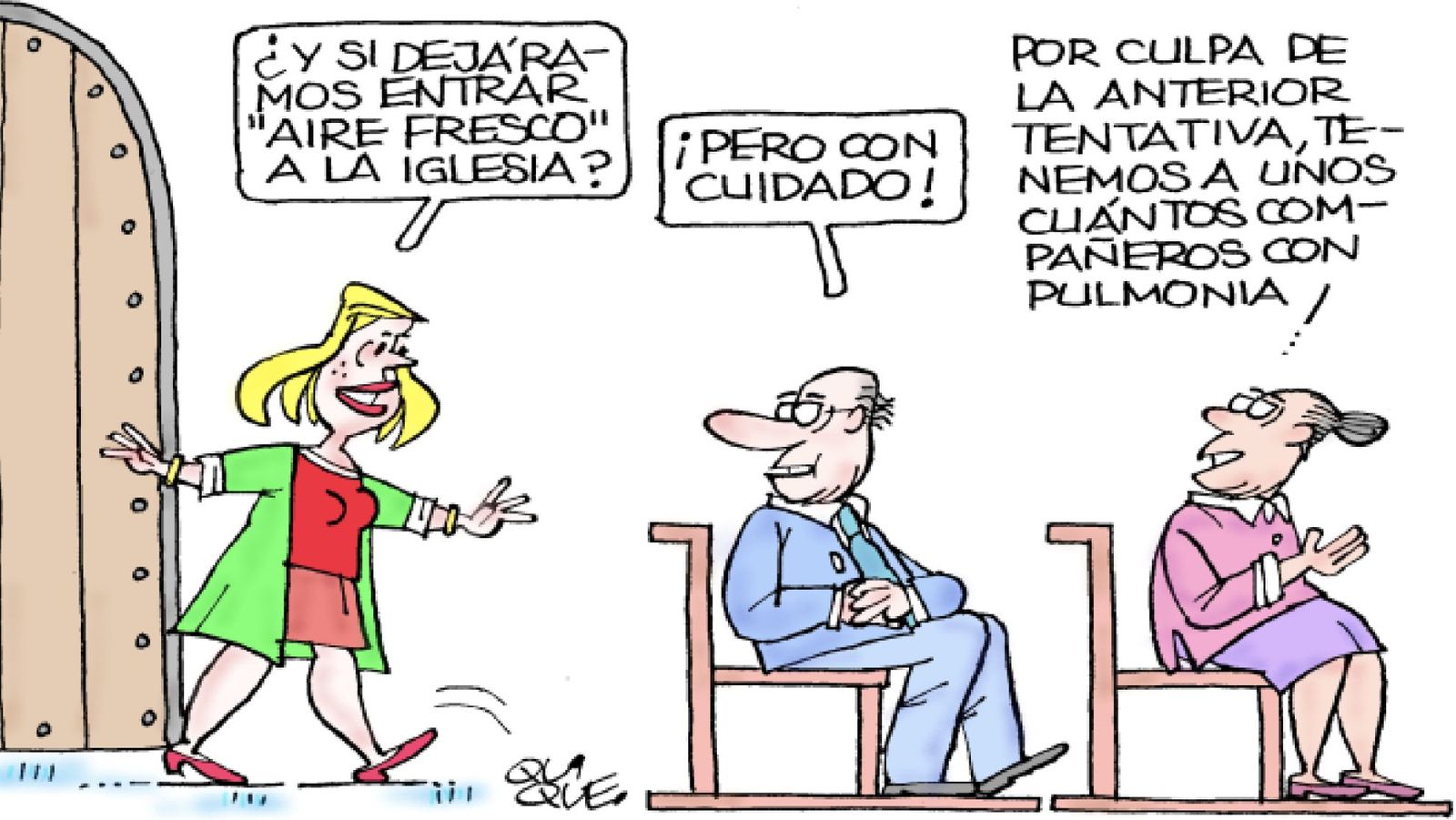 Aire fresco en la Iglesia