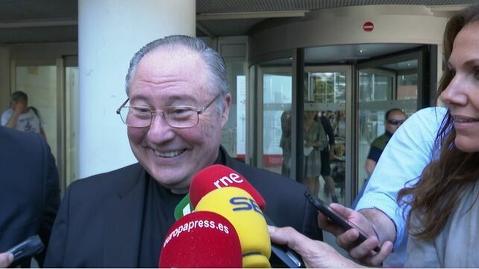 Esteban Escudero, a la salid del juzgado