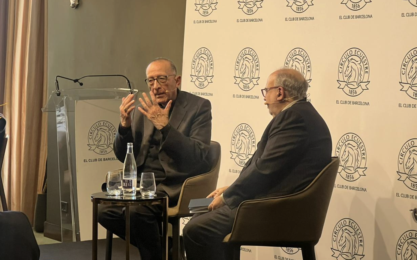 Omella, con Juliana, en el Círculo Ecuestre