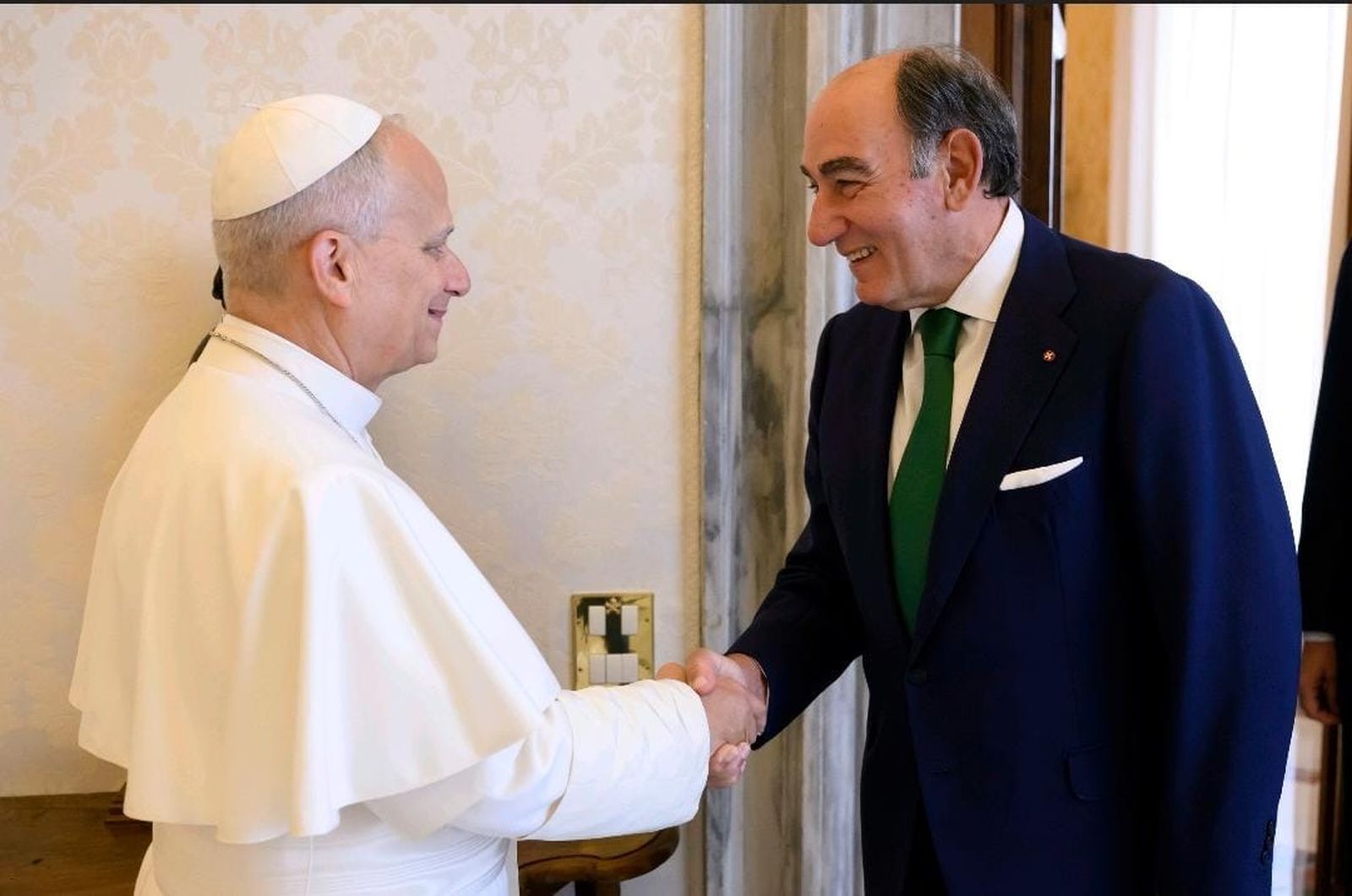 El Papa, con el presidente de Iberdrola